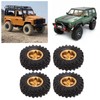 1 Inch RC Tires Brass Wheel Hub Rubber RC Car