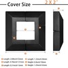 2 Pack 2X2IN Aluminum Split Deck Post Base Cover, Solid