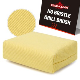 XUDAKAIXIN Grill Brush Bristle Free,(Only Replaceable Cleaning Head No Grill Brush)-Yellow