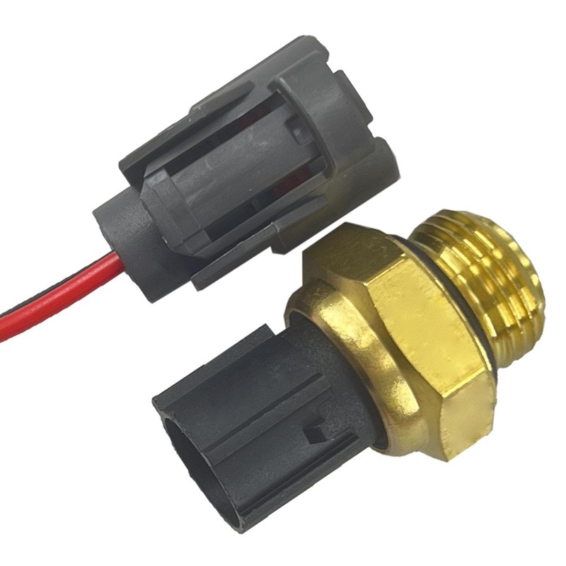 Radiator Coolant Fan Switch 37760-P00-003 with Connector Pigtail Harness, Water