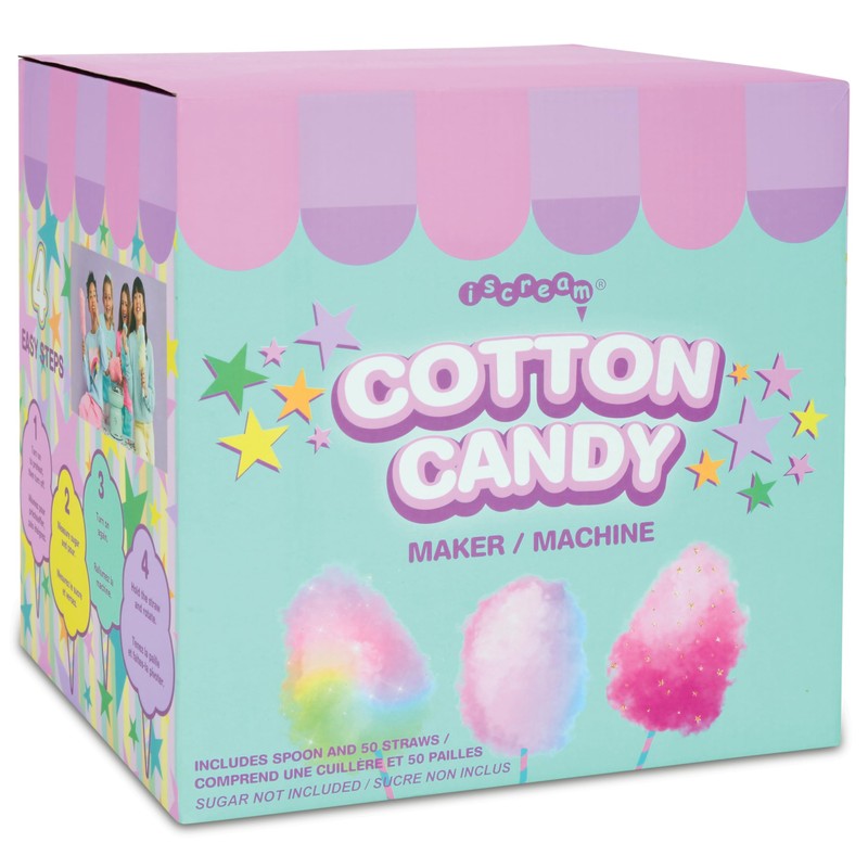 iscream Nostaligic Design Cotton Candy Maker Machine for Home and