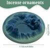 NHQZ Mountain Shape Backflow Incense Burner, Ceramic Incense Holder, Waterfall