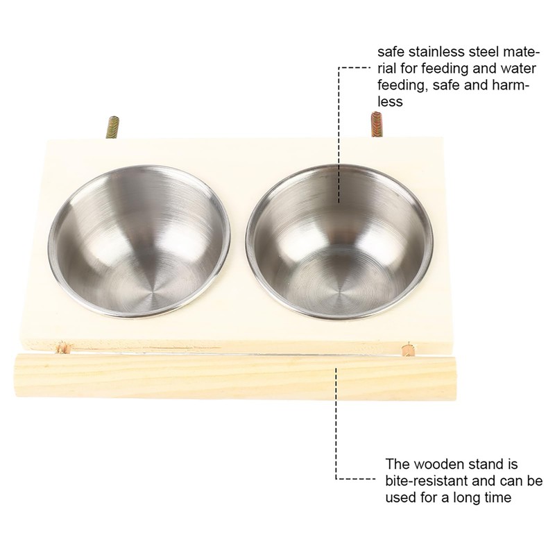 SALUTUYA Safe and harmless parrot feeding bowl for water feeding