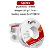 HTM 60/40 Thick Solder Wire (1.0mm 50g) with Extra Flux