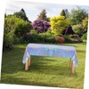 jojofuny 4pcs Holographic Foil Tablecloths Iridescent Plastic Rectangle Covers for