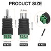 sourcing map 20Pcs RCA Cable Solderless Adapter, Audio/Video Speaker Wire