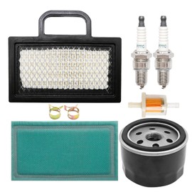 UOIENRT 499486 Air Filter Pre-Filter Oil Fuel Filter Spark Plug Kit, Replacement for John Deere Lawn Tractor 1846HV 2046HV 1846HMS 125 135 145 155C 190C Z425 107H, Replaces 499486S