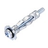 sourcing map M4x32mm Hollow Drive Wall Bolt Screws Zinc Plated