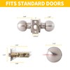 Zion Passage Door Knobs Indoor Door Locks Keyless Interior Door