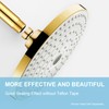 OFFO Shower Arm with Flange, Gold 3 Inches Ceiling Mount