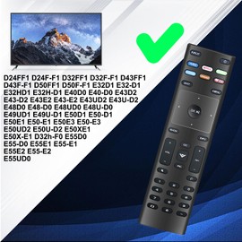 XRT136 Remote Control Compatible with Vizio TV D40f-G9 D50x-G9 D24h-G9