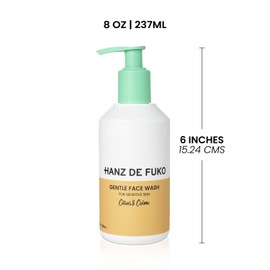 Hanz de Fuko Citrus & Creme Premium Gentle Face Wash: High Performance Facial Cleanser for Sensitive Skin 237ml