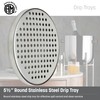 American Metalcraft DT3 Stainless Steel Drip Tray, Round, 5.5"L x
