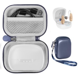 GETGEAR Case for NVBOTY Hearing Aids for Seniors Rechargeable with Noise Cancelling (Blue)