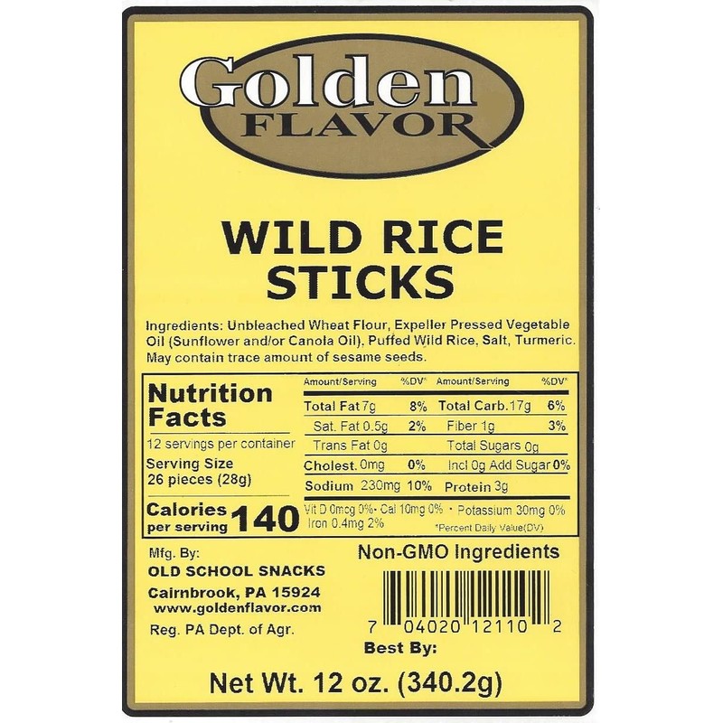 Golden Flavor - Wild Rice Sticks - 3 pounds total