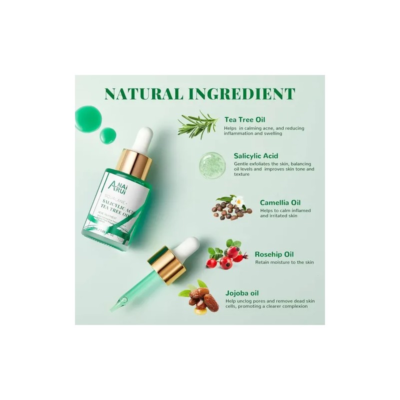 Aceite Facial Acne Anai Rui De Arbol De Te Acido