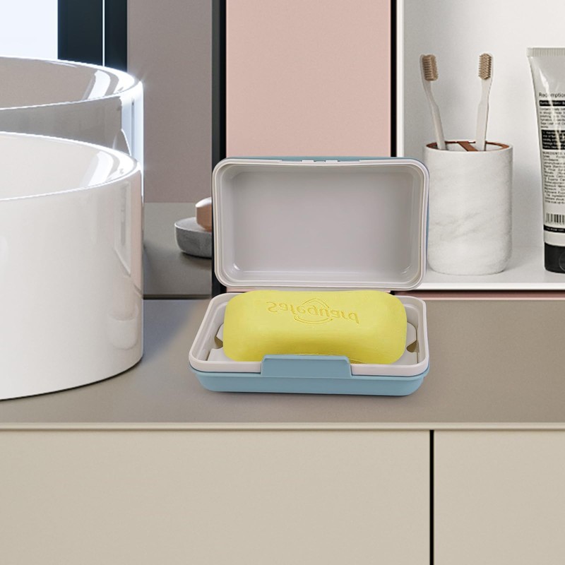 Leakproof Travel Soap Container with Lid Travel Essentials Soap Case