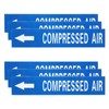 sourcing map Self-Stick "COMPRESSED AIR" Sticker Pipe Flow Arrow Marker