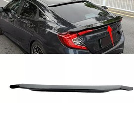 MUTUSAISI Gloss Black Rear Lip Spoiler Wing Compatible with Honda Civic SI/LX/EX/DX/Sport/Touring/Sedan 2016 2017 2018 2019 2020 2021 Accessories