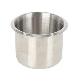 X AUTOHAUX RV Camper Stainless Steel Poker Table Cup Drink Holder Silver Tone