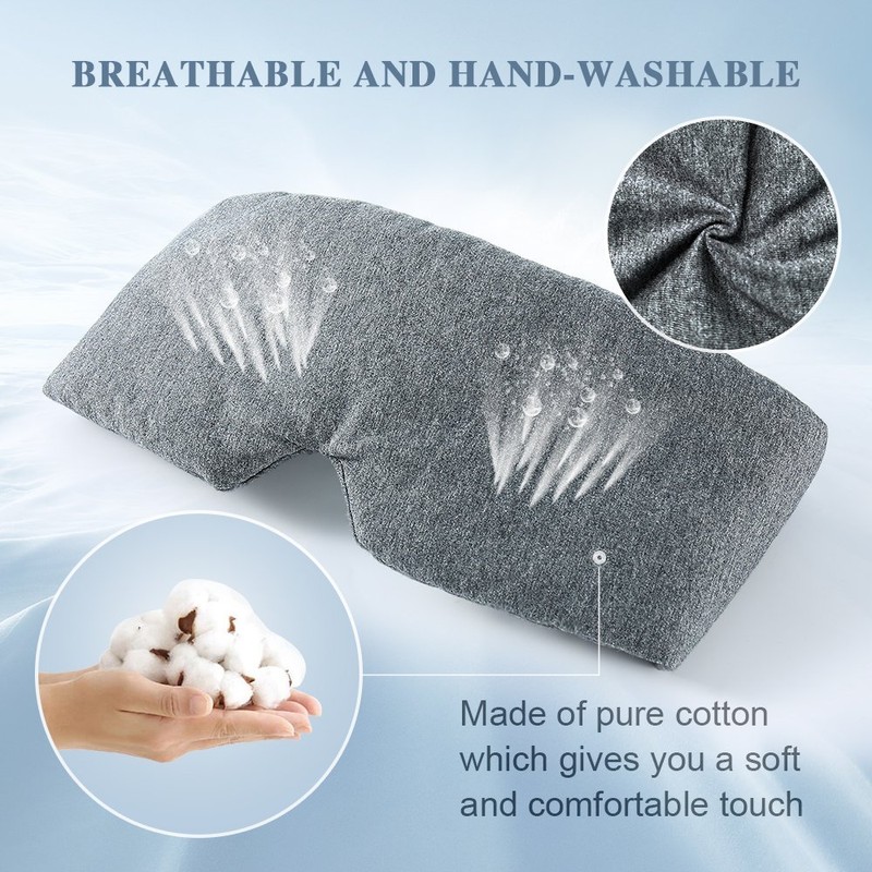 FRESHME Cotton Sleep Eye Mask for Women Men - 100%