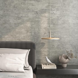 Wallink 30"×118" Grey Concrete Contact Paper for Countertops 3D Faux Concrete Cement Contact Paper Peel and Stick Cement Wallpaper Grey Matte Textured Industrial Look Wallpaper for Bedroom Living Room