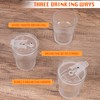 13oz/400ML Glass Tumbler with Straw and Lid Ribbed Vertical Ice