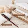 Small Boar Bristle Round Brush, ValueBargain 2PCS Small Wooden Boar