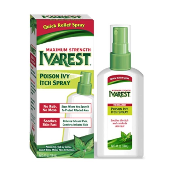 Ivarest Poison Ivy Itch Spray, 3.4 fl oz (Bundle of