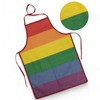 MIJOMA Barbecue Apron Kitchen Apron Pride Colourful Rainbow Colours 100%