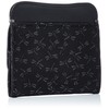 Indenya Coin Purse G, Black Deerskin x Black Lacquer Dragonfly