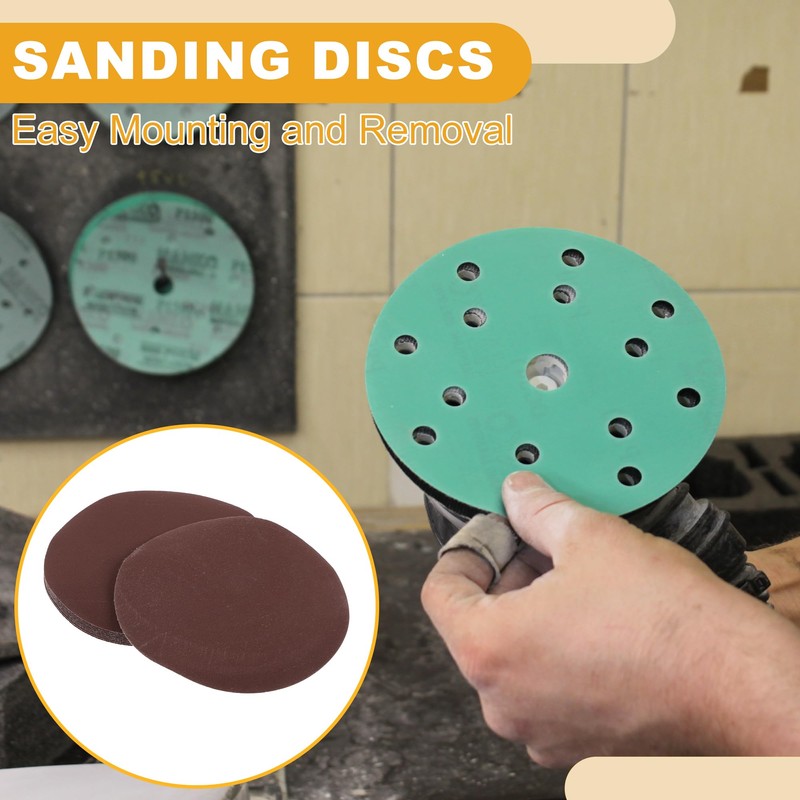 Partuto 10 Pcs 6inch 600 Grit Universal Sanding Discs -