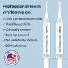 Auraglow Teeth Whitening Kit, Wired LED Accelerator Light, 35% Carbamide