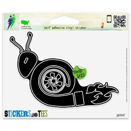 Turbo Boost Snail Vinyl Car Bumper Window Sticker 3" x 1"