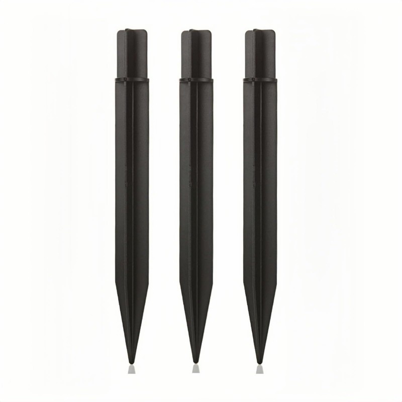 8.25" Reinforced ABS Plastic Solar Ground Spikes - Durable Solar