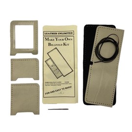 Make Your Own Leather Billfold Wallet Kit - DIY Leather Accessory - Men - Women - Children (Men's Classic Billfold Kit)