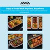 Aluminium Foil Food Containers with Lids - Pack of 50