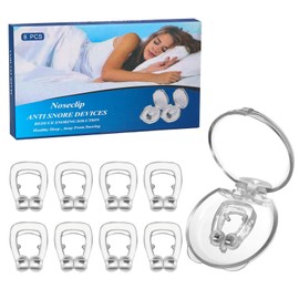 Zanfqvo Nose Separator & Snoring Stopper Set of 8 - Anti Snoring - Spreads the Nose Wings - Promotes Breathing and Sleep - Reusable, for Men and Women