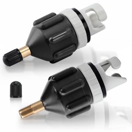 2 x Adaptor Sup Valve, Inflatable Pump Adapter for Kayaks, Canoes, Stand Up Paddleboards, Inflatable Boat (Style 1)