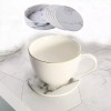 SANBREVE Porta Vasos Tazas Universal Mesa Moda Curpiel Grandes 7pcs