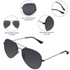 Bio-th Sunglasses for Women Men Polarized Aviator UV Protection Metal
