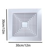ZIXIANGKEJI 1pc 12x12 " Bathroom Exhaust Fan Cover With Springs