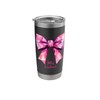 Quinceanera Girly Pink Geometric Coquette Bow Mis Quince Stainless Steel
