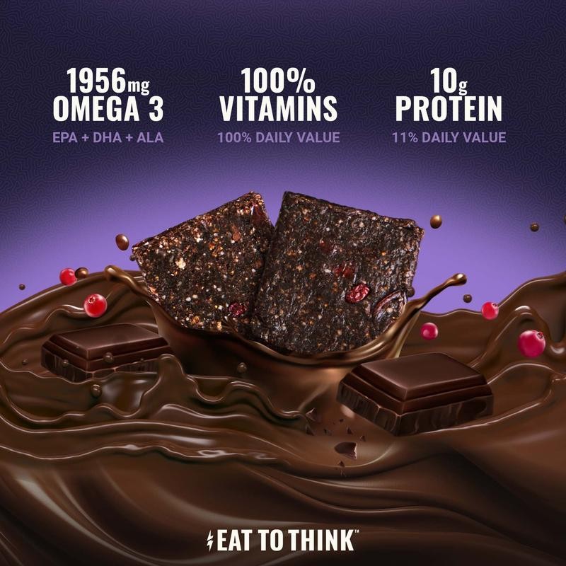 Brain Omega 3 Bar - Fig & Dark Chocolate -