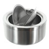 Stainless Steel Ashtray with Hinged Lid, Storm Ashtray, Folding Ashtray,
