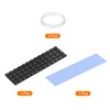 sourcing map Copper Heatsink Coated Graphene 70x20x2mm with Thermal Pad