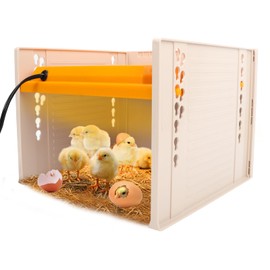 10" x 10" Chick Brooder Heating Plate with Temperature Adjustable, Brooder Heater for Chicks Adjustable Heights,Brooder Plate for Chicks Poultry Heater Warm Like Mother Hen (Yellow)