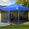 Quictent 8'x8’ Pop up Screened Canopy Tent with Mosquito Netting,