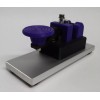 cwmorse.us Purple Morse Code Straight Key With Aluminum Base MADE