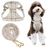 Little Boss Dog Harness, Plaid Pattern Soft Suede Small Dog